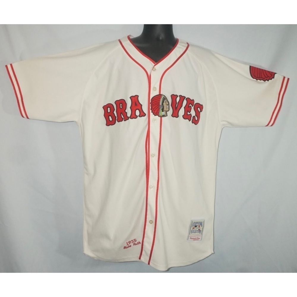 Babe Ruth Boston Braves Mitchell & Ness Cooperstown Collection Jersey 3XL 56